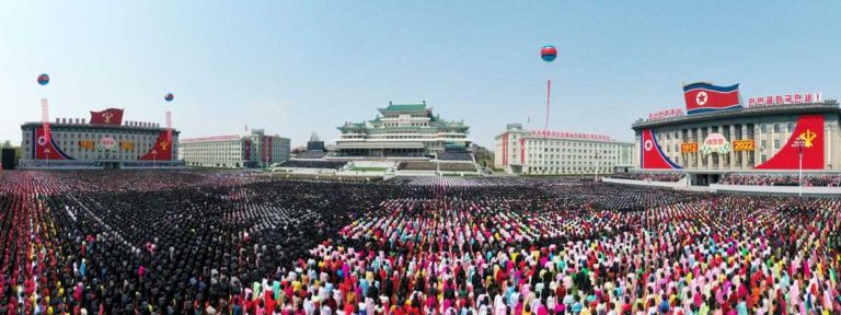 A national meeting and a public procession of Pyongyang Municipality took place with splendour at Kim Il Sung Square in Pyongyang, the capital of the DPRK, in celebration of the 110th birth anniversary of President Kim Il Sung.