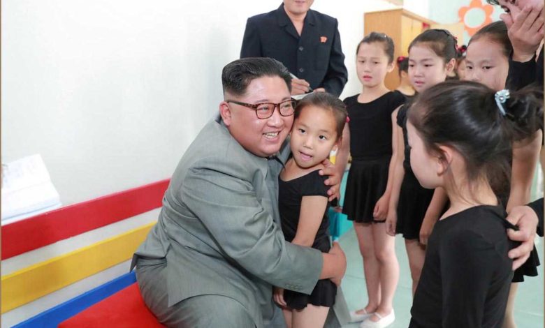 Kim Jong Un visiting the 1 000-ri Journey for Learning Schoolchildren’s Palace in June Juche 108 (2019).